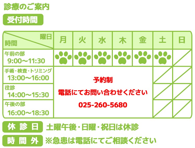 新潟 診療時間